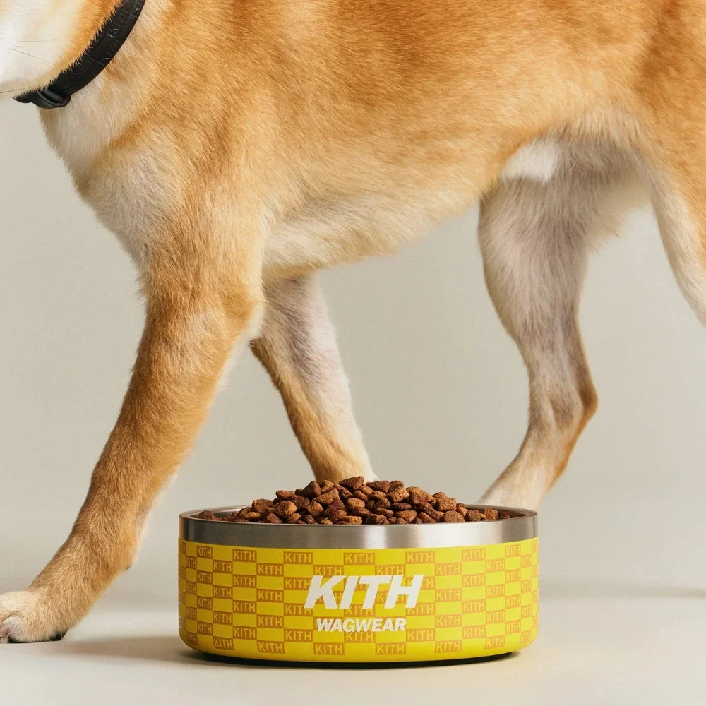 Kith for wagwear Metal Pet Bowl • OS • Yellow • 2026 • CONFIRMED
